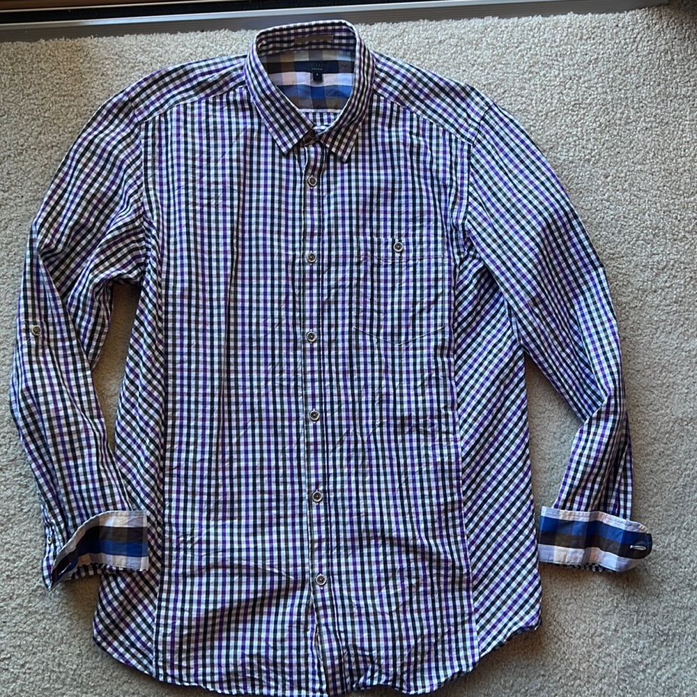 Ted Baker London long sleeve button down size 4